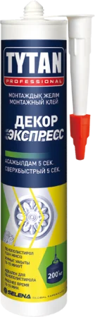 Клей Tytan Professional монтажный клей Декор Экспресс 210г белый (02306/96269)