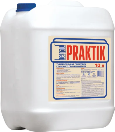Грунтовка универсальная глубокого проникновения Рraktik Всесезонная 10кг Bergauf  60152  1 60 (-40)
