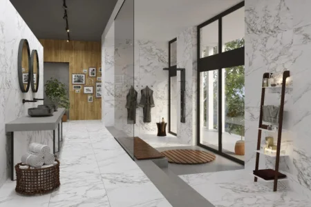 Керамогранит Gresse Ellora Ashy GRS01-18 600х600х10мм 1уп=1,44м2 (4шт) бело-серый мрамор