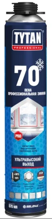 Пена монтажная 70 Professional 870мл зимняя 19686 63630 15614 (Tytan)  12 672