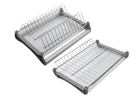 Сушка проволочная, 280x764x124 мм, двухуровневая, с алюминиевой рамкой, цвет - хром (SU 800(R) Cr)