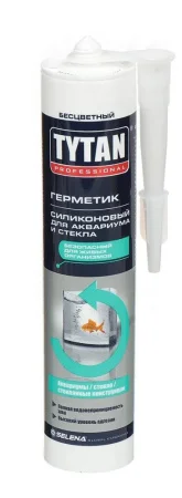 Герметик силиконовый д аквариумов и стекла Professional бесцветный 280мл 74577 59574 (Tytan)  12 (-3