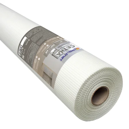 Сетка стеклотканевая для малярных работ 45 г/м² Polinet 50м 2х2мм