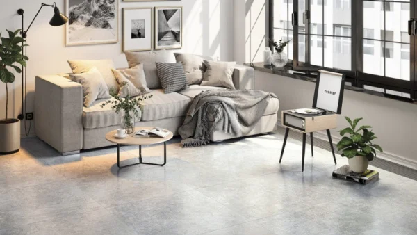 Керамогранит Gresse Madain Grispi GRS07-15MD 600х600х10мм 1уп=1,44м2 (4шт) серо-зеленый цемент карвинг