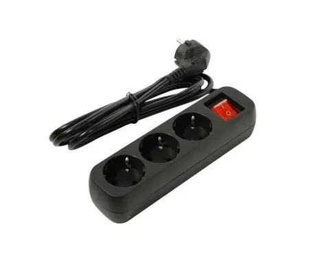 Удлинитель 3х3м с/зазем 16А IP20 S-303 ПВС 3х1 с выкл. черн. 2020 (UNIVersal) *1 Удлинитель 3х3м с/зазем 16А IP20 S-303 ПВС 3х1 с выкл. черн. 2020 (UNIVersal) *1