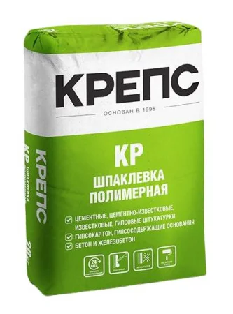 Шпаклевка финишная полимерная Крепс КР 20кг белая Шпаклевка финишная полимерная Крепс КР 20кг белая