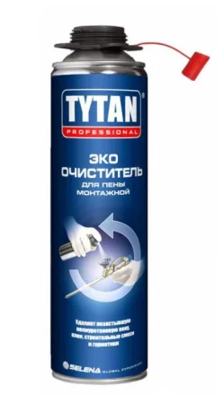 Очиститель монтажной пены Tytan Professional Эко 500 мл  Очиститель монтажной пены Tytan Professional Эко 500 мл