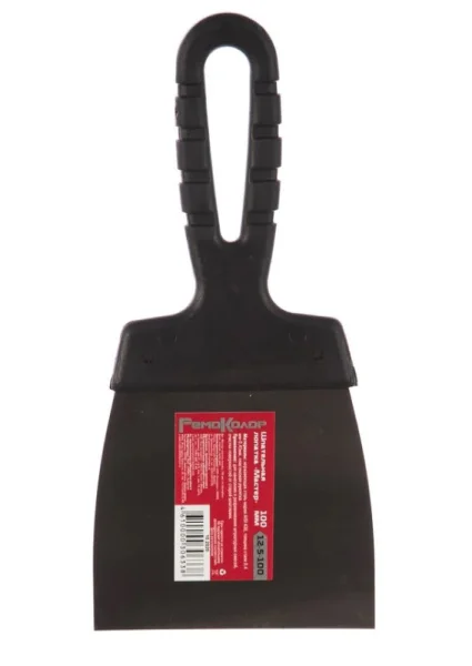 Шпатель фасадный 100мм пластиковая рукоятка нерж. сталь РемоКолор 12-5-100