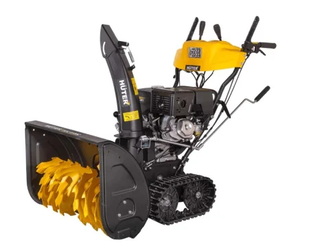 Снегоуборочная машина бензиновая Huter SGC 8100C двигатель 4-х тактный стартер ручной электрический