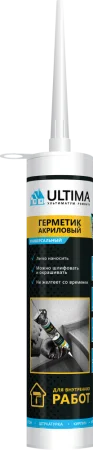 Герметик акриловый белый 280мл AcrUlt_280 SealUlt_280 (Ultima)  12 1440