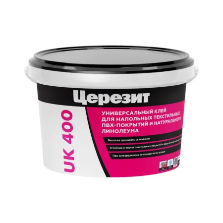 Клей для текстильных и ПВХ покрытий Церезит UK 400 3кг