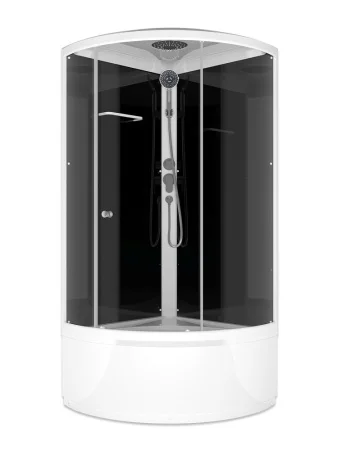 Душевая кабина  Simple  99 high V1.2 900х900х2180мм с крышей, прозрачное стекло DS01Sm99HBCl00-V1.2