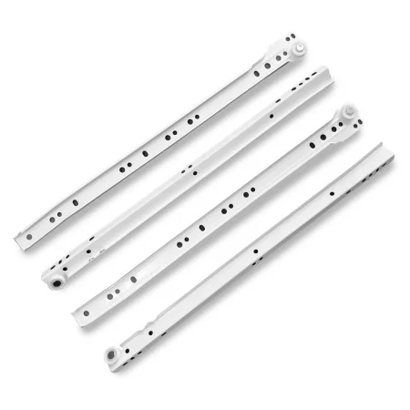 StahlBuro направляющие роликовые (2шт.) 400 0,8 мм белый (25) (компл)