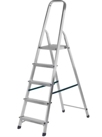 Стремянка 5 ступеней алюминиевая Новая Высота NV 1111 ступень 80мм Красноярск 1111105  1