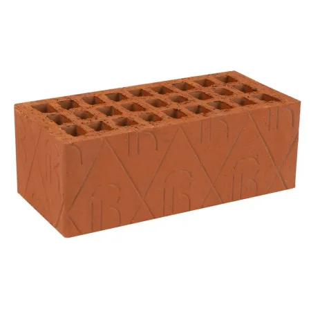 Кирпич керамический рядовой пустотелый утолщенный М125-150 Ревда 250х20х88мм