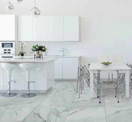 Керамогранит Gresse Ellora Zircon GRS01-15 600х1200х10мм 1уп=2,16м2 (3шт) белый мрамор