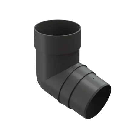 Колено 72˚ графит PVSB-1086 Döcke PREMIUM