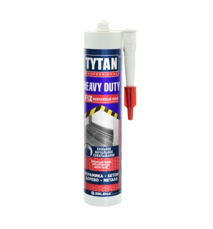 Клей Tytan Professional Heavy Duty монтажный бежевый 310мл 1уп=12шт (96245)
