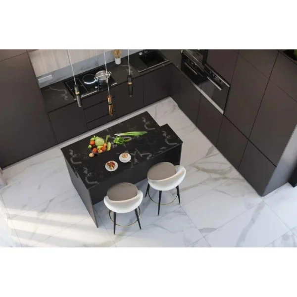 Керамогранит Gresse Ellora Ivory GRS01-20MD 600х1200х10мм 1уп=2,16м2 (3шт) слоновая кость матовая карвинг