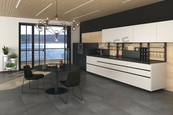 Керамогранит Gresse Matera Pitch GRS06-02 600х600х10мм 1уп=1,44м2 (4шт) темно-серый смолистый бетон