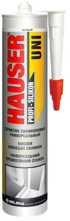 Герметик Hauser U универсальный силиконовый белый 260 мл (43055/07455) Герметик Hauser U универсальный силиконовый белый 260 мл (43055/07455)