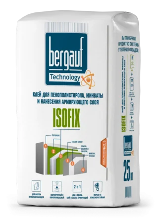 Клей для ППС и минваты Isofix  Bergauf, 25 кг. 1 56