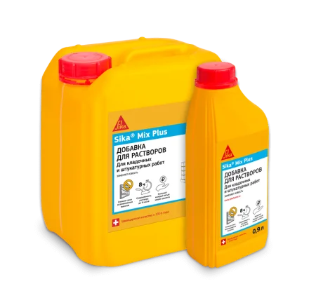 Добавка для строительных растворов пластификатор Sika Mix Plus 5л  1 4
