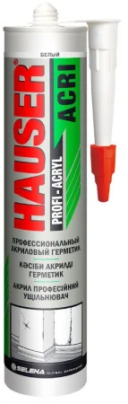 Герметик акриловый Acri белый 260мл 50462 14926 700638Т (Hauser)  24 (+5)