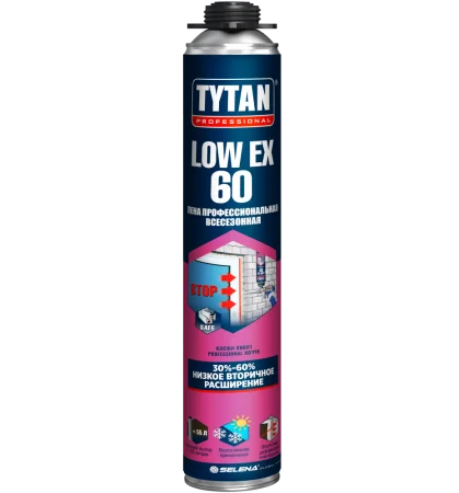 Пена монтажная LowEx 60 Professional всесезонная 750мл 64095 (Tytan)  12