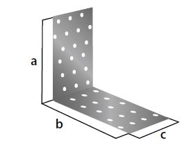 Крепежный уголок ОЦ равносторонний 80х80х100