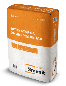 Штукатурка цементная универсальная Smesit 25 кг 