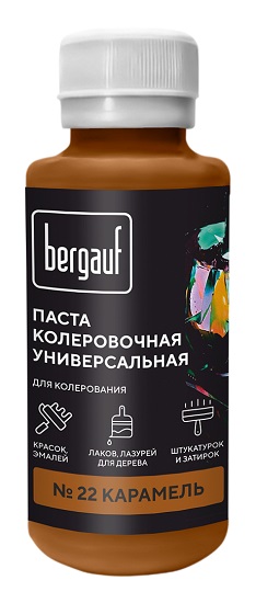 Паста колеровочная универсальная карамель 0,1л 68701 (Bergauf) *1