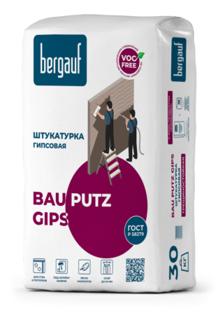 Штукатурка гипсовая Bergauf Bau Putz Gips 30 кг