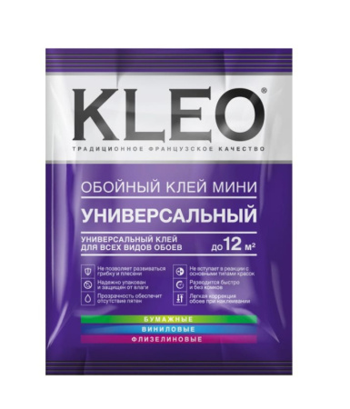 Клей для обоев универсальный KLEO Мини Line Optima 60гр *1/12