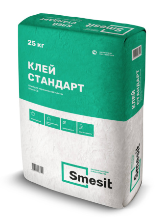 Клей для плитки Smesit Стандарт 25 кг 